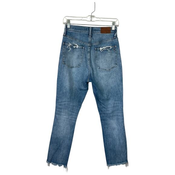 MADEWELL The Perfect Vintage Jean Parnell Wash Stretch Denim Size 26 Distressed - Picture 3 of 10